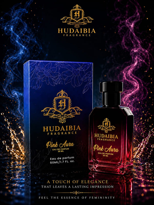 Hudaibia Fragrance Pink Aura Eau De Parfum for Women – 50ml | Long Lasting Luxury Perfume